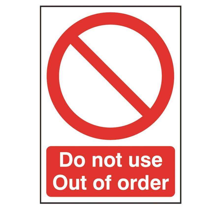 Picture of Do Not Use - Out Of Order Sign